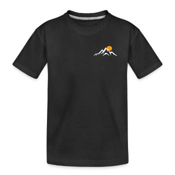 La montagne - T-shirt bio Premium Enfant - noir - Devant