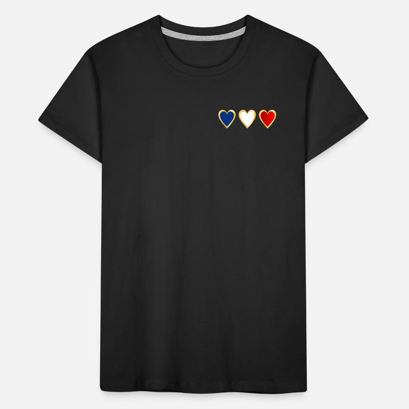 Frankreich-Flagge Kinder Premium Bio T-Shirt