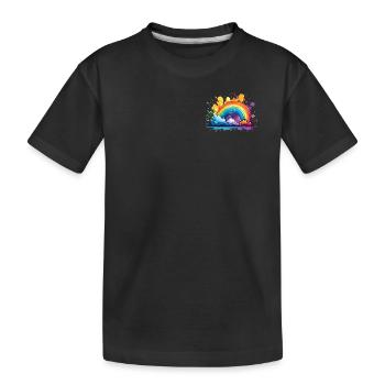 Your Rainbow - Kids' Premium Organic T-Shirt - black - Front