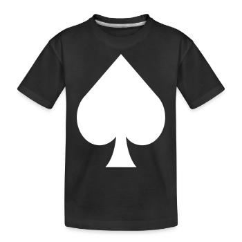 Pik sait | Poker Blackjack Skat Jeu - T-shirt bio Premium Enfant - noir - Devant