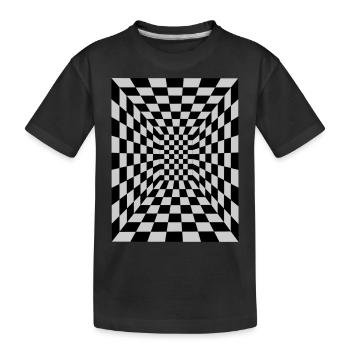 illusion d’optique 17 - T-shirt bio Premium Enfant - noir - Devant