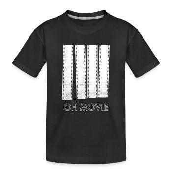 OH FILM! - Kinder Premium Bio T-Shirt - Schwarz - Vorne
