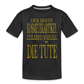 lieben styling dermatologe brauen lustiger spruch - Kinder Premium Bio T-Shirt - Schwarz - Vorne