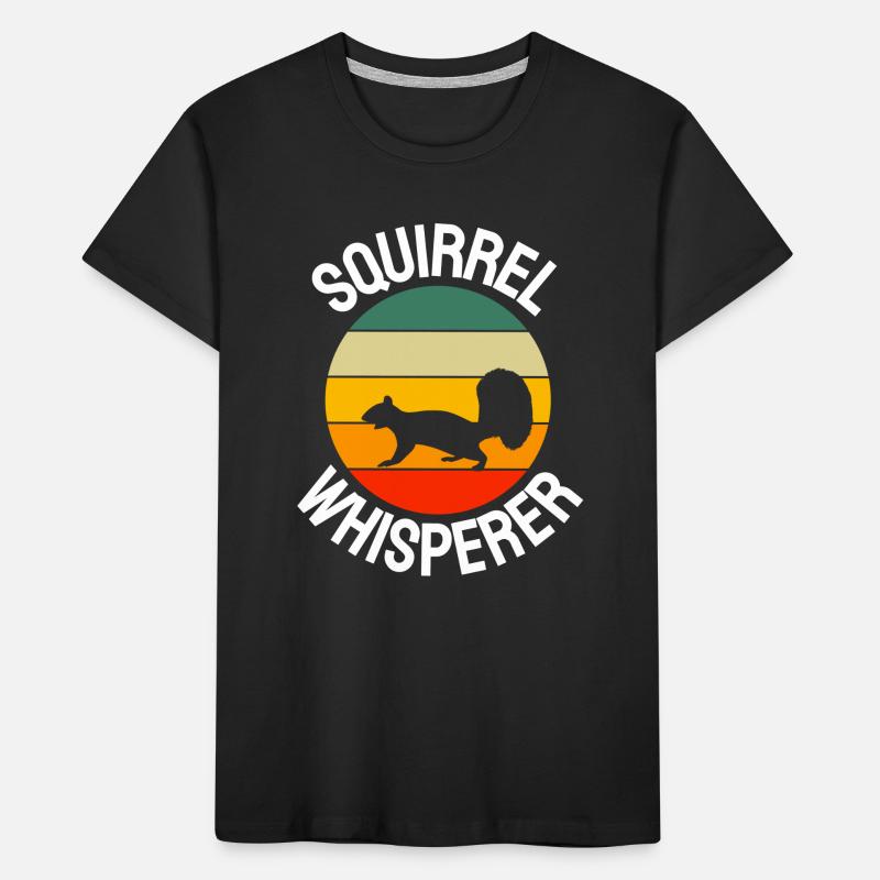 Retro Squirrel Whisperer Kids' Premium Organic T-Shirt