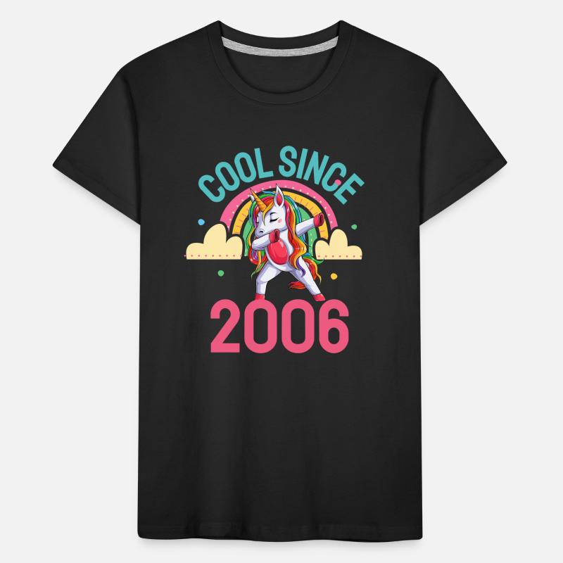 Cool seit 2006 Dabbing Einhorn 16. Geburtstag Kinder Premium Bio T-Shirt