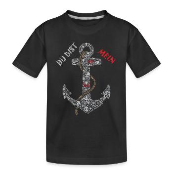 Anchor Lesumer lettering - Kids' Premium Organic T-Shirt - black - Front
