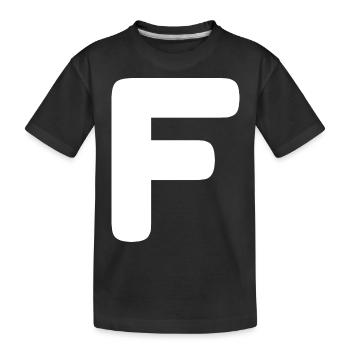 F dans le chat - frère déchu - par respect - T-shirt bio Premium Enfant - noir - Devant