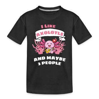 Tail Lurch Guitares Drôle Cadeau Axolotl - T-shirt bio Premium Enfant - noir - Devant
