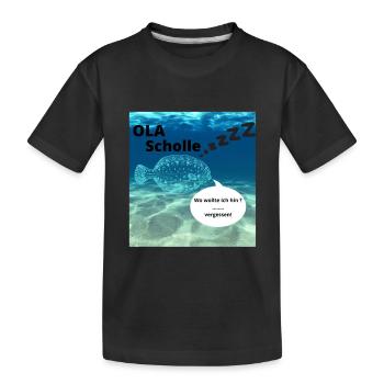 Ola Scholle - Kinder Premium Bio T-Shirt - Schwarz - Vorne