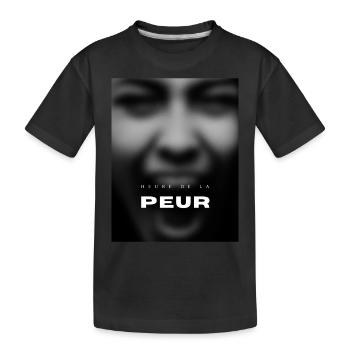 La peur - T-shirt bio Premium Enfant - noir - Devant