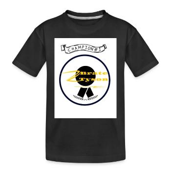 Brate Tyson - Kinder Premium Bio T-Shirt - Schwarz - Vorne