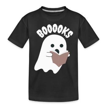 Booooks - Kinder Premium Bio T-Shirt - Schwarz - Vorne