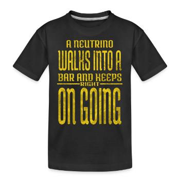 astrophysique bday conspiration humour croire - T-shirt bio Premium Enfant - noir - Devant