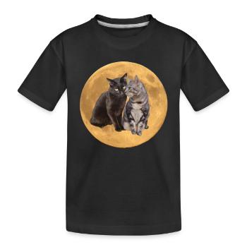 Les frangins fond planète 2 - T-shirt bio Premium Enfant - noir - Devant