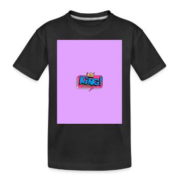 KINGS IN THE CASTLE - Kids' Premium Organic T-Shirt - black - Front