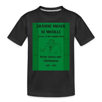 GRÁINNE MHAOL NÍ MHÁILLE - T-shirt bio Premium Enfant - noir - Devant
