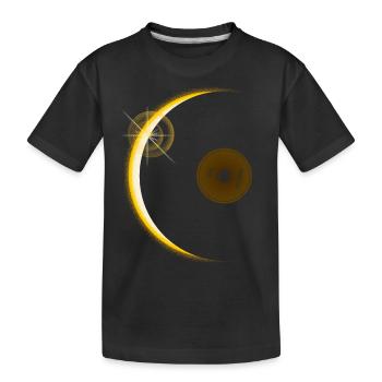 Vinyl eclipse - Kids' Premium Organic T-Shirt - black - Front
