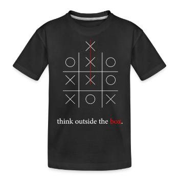Sortez des sentiers battus - T-shirt bio Premium Enfant - noir - Devant