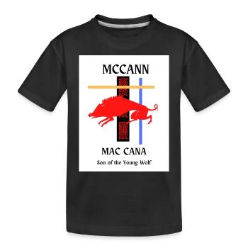 Nom de famille McCann - T-shirt bio Premium Enfant - noir - Devant