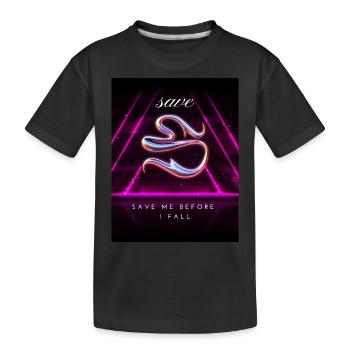 Sauvez-moi avant que je tombe Design - T-shirt bio Premium Enfant - noir - Devant
