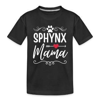 Sphynx Cat Mama - Kids' Premium Organic T-Shirt - black - Front