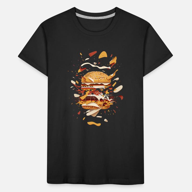 Burger Exploded | Deconstructed Burger Kids' Premium Organic T-Shirt