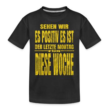 arbeiten chef arbeitssicherheit spaß geschenk - Kinder Premium Bio T-Shirt - Schwarz - Vorne