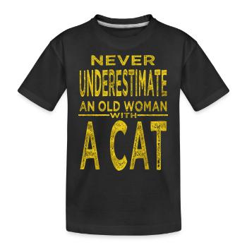 Childbirth Cat Butt Tshirts Funny Quote Gift Idea - Kids' Premium Organic T-Shirt - black - Front