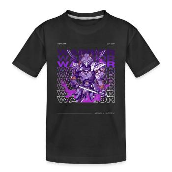 Guerrier Samouraï - T-shirt bio Premium Enfant - noir - Devant