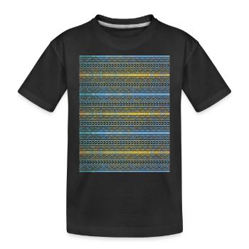 Graphiques autochtones - T-shirt bio Premium Enfant - noir - Devant
