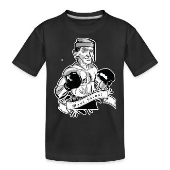 Rieser Grantler // Illustration - Kinder Premium Bio T-Shirt - Schwarz - Vorne