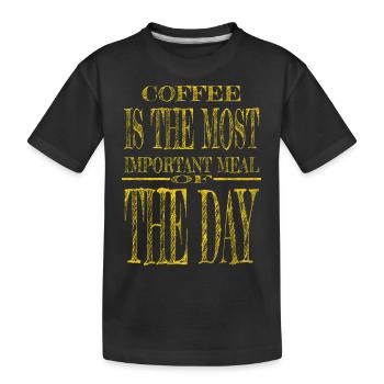 bday geek happy quote funny funny quote milk - Kinder Premium Bio T-Shirt - Schwarz - Vorne