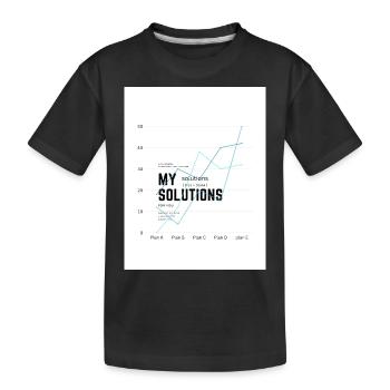 Diagramme Mes solutions - T-shirt bio Premium Enfant - noir - Devant