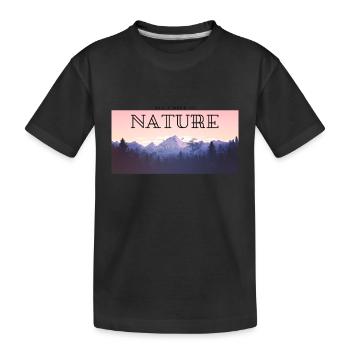 NATURE - T-shirt bio Premium Enfant - noir - Devant
