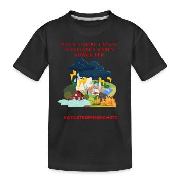 Wenn Andere längst aufgeben - Kinder Premium Bio T-Shirt - Schwarz - Vorne