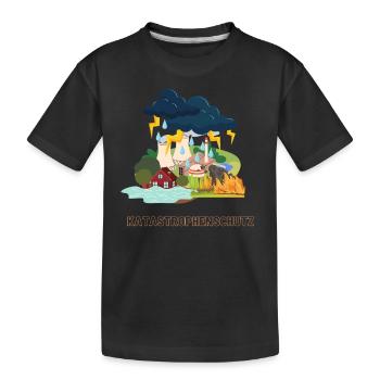 Katastrophen - Kinder Premium Bio T-Shirt - Schwarz - Vorne