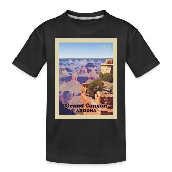 Grand-Canyon-Nationalpark - Kinder Premium Bio T-Shirt - Schwarz - Vorne