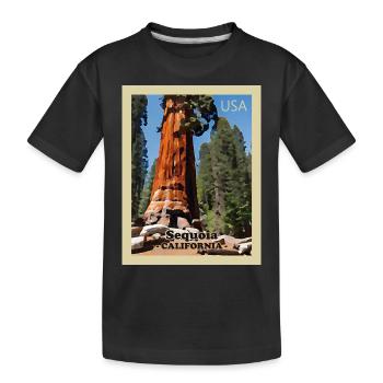 Parc national de Sequoia - T-shirt bio Premium Enfant - noir - Devant