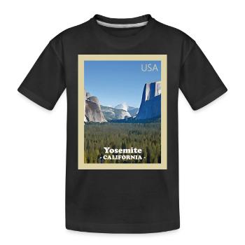 Yosemite National Park - Kids' Premium Organic T-Shirt - black - Front