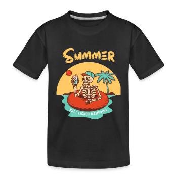 Sommer Sommer - Kinder Premium Bio T-Shirt - Schwarz - Vorne