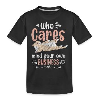 No interest Disinterest No sarcasm - Kids' Premium Organic T-Shirt - black - Front