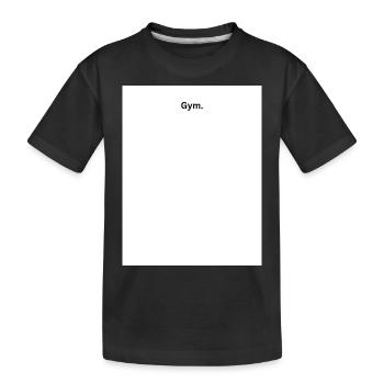 Gym - Kinder Premium Bio T-Shirt - Schwarz - Vorne