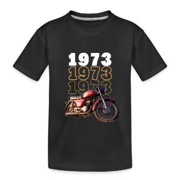 1973 Geburtsjahr - Kinder Premium Bio T-Shirt - Schwarz - Vorne