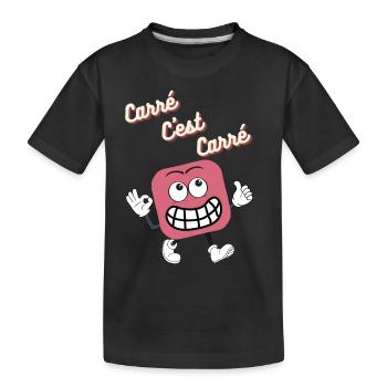 Carré c'est Carré - T-shirt bio Premium Enfant - noir - Devant