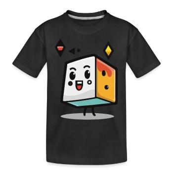 Forme géométrique Minimalisme - T-shirt bio Premium Enfant - noir - Devant