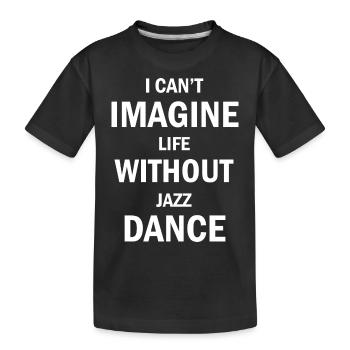 Dancing Dance Music - Kids' Premium Organic T-Shirt - black - Front