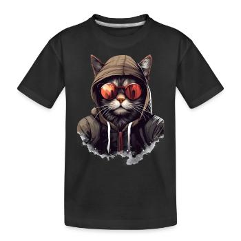 Urban Purrfection : du chat | Amoureux des chats - T-shirt bio Premium Enfant - noir - Devant