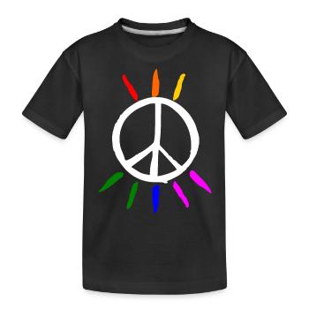 Peace - T-shirt bio Premium Enfant - noir - Devant