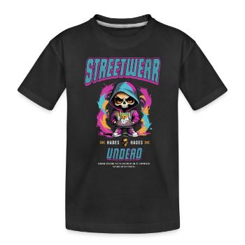 Streetwear Undead - Kids' Premium Organic T-Shirt - black - Front