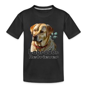 Labrador Retriever on Shirt’s - Vêtements et accès - T-shirt bio Premium Enfant - noir - Devant